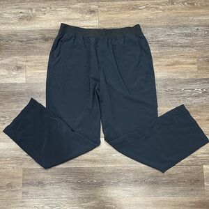 Prana Men's Black Casual Elastic-Waist Joggers